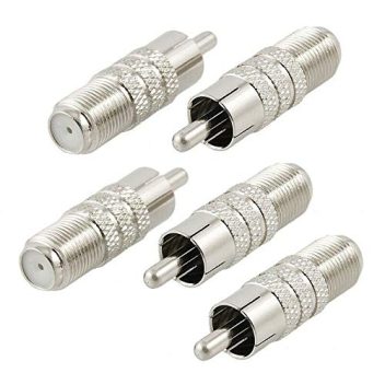 F female to RCA male adapter connector pure copper material RCA male TO F head female connector (8662)L