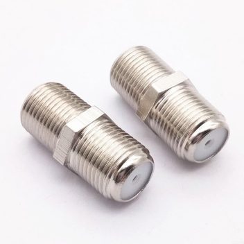All copper inch F head double channel TV to connector extension cable TV female to female straight through connector mother to mother (8650)L