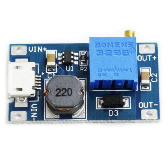Micro USB Step-UP კონვერტერი 2A (8499)