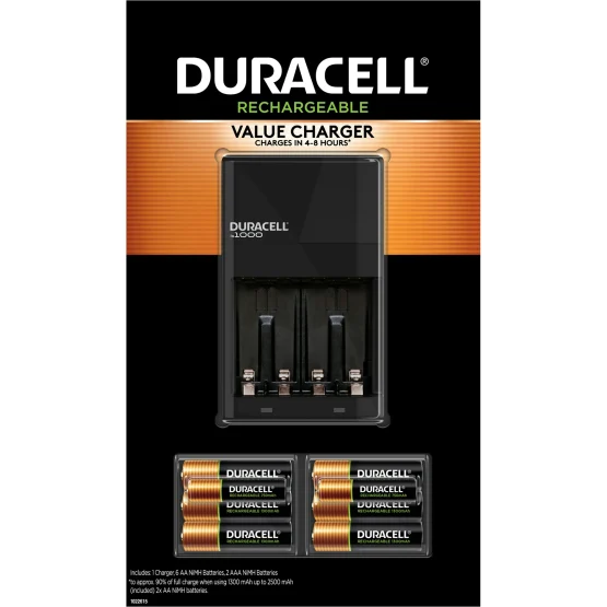 დამტენი Duracell + ელემენტები (59707)